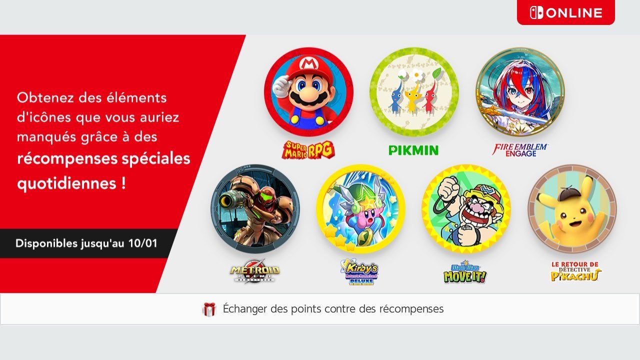 Nintendo Switch Online : Session de Rattrapage pour les Icônes jusqu’au 10 Janvier !
