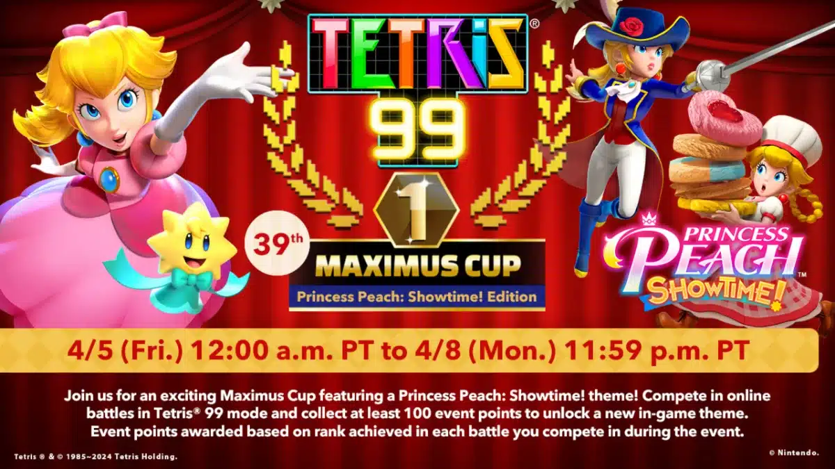 Tetris 99 : Princess Peach: Showtime à l’honneur dans un prochain GP