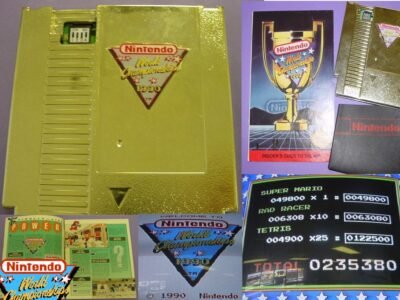 Une première en 10 ans : une cartouche NES en or du Nintendo World Championships 1990 mise en vente aux enchères !