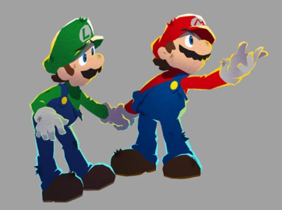 Mario & Luigi : L'épopée fraternelle concept art Mario