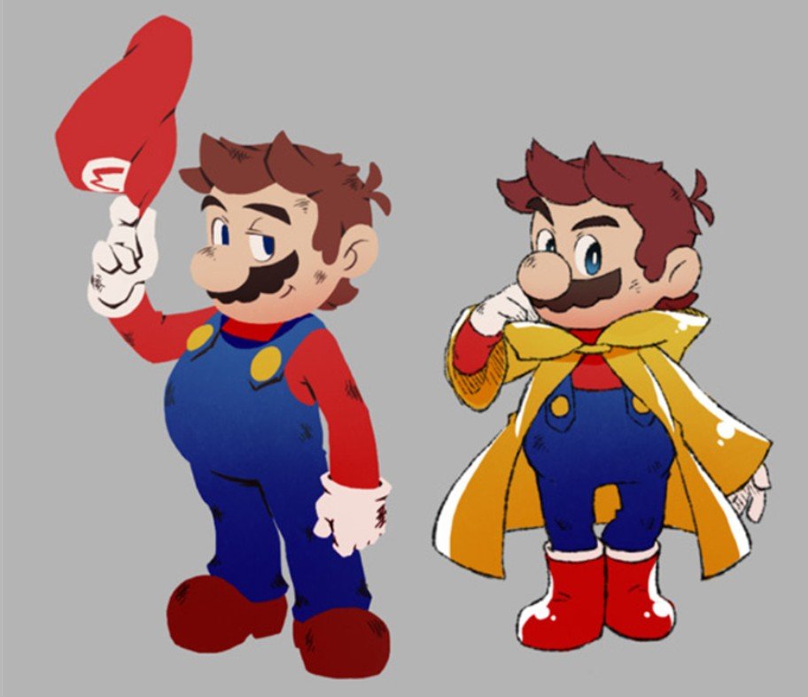 Mario & Luigi : L'épopée fraternelle concept art Mario