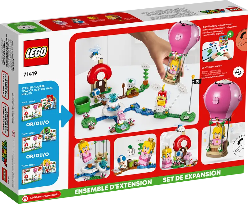 Ensemble d'extension Voyage en ballon dans le jardin de Peach LEGO